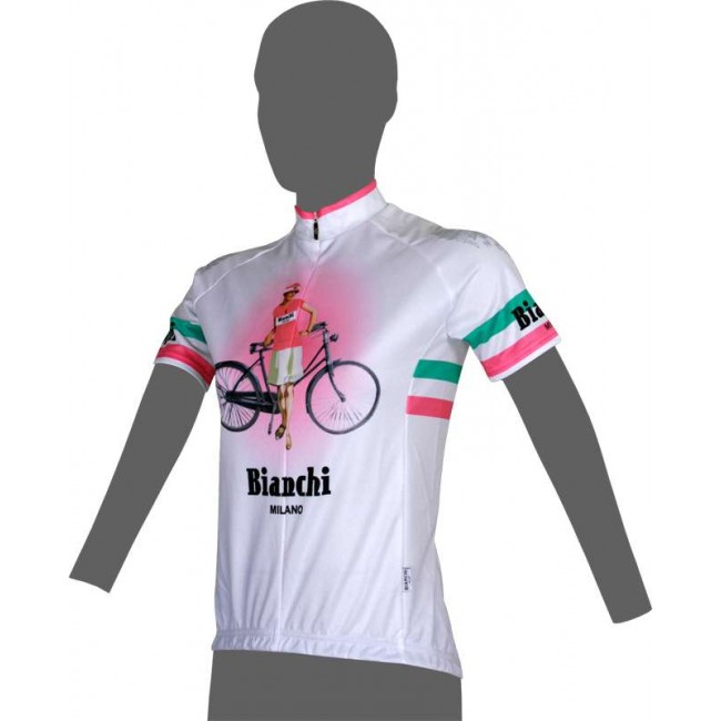 CATTOLICA Damen Radtrikot kurzarm weiß