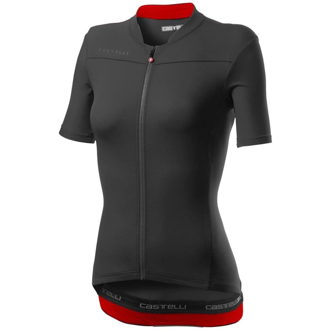 ANIMA 3-Radtrikot Damen kurzarm schwarz (light black/red)