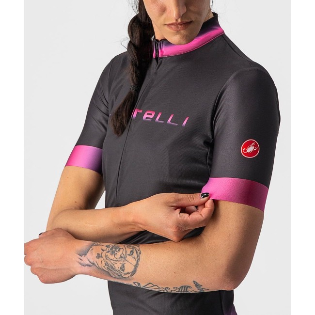 GRADIENT Radtrikot Damen kurzarm schwarz (light black) GRADIENT Radtrikot Damen kurzarm schwarz (light black)