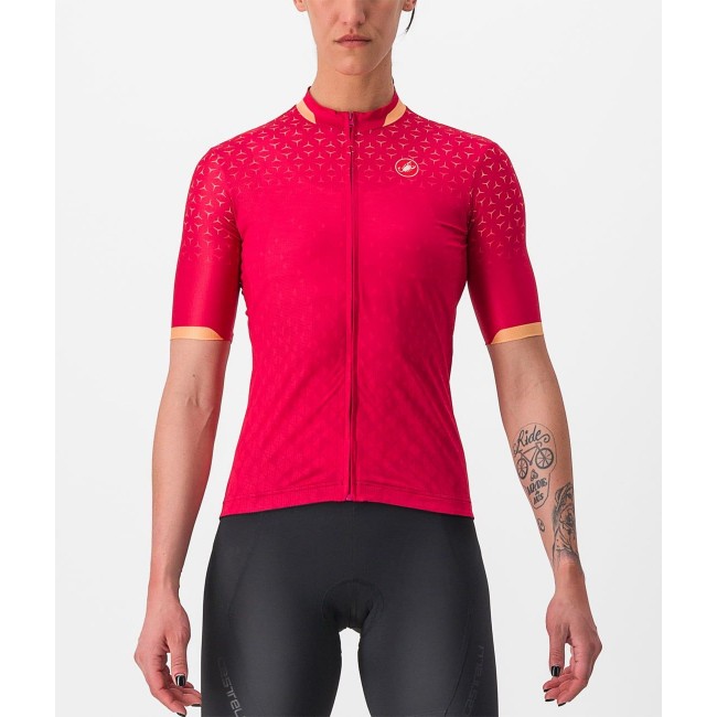 PEZZI Radtrikot Damen kurzarm rot (persian red)