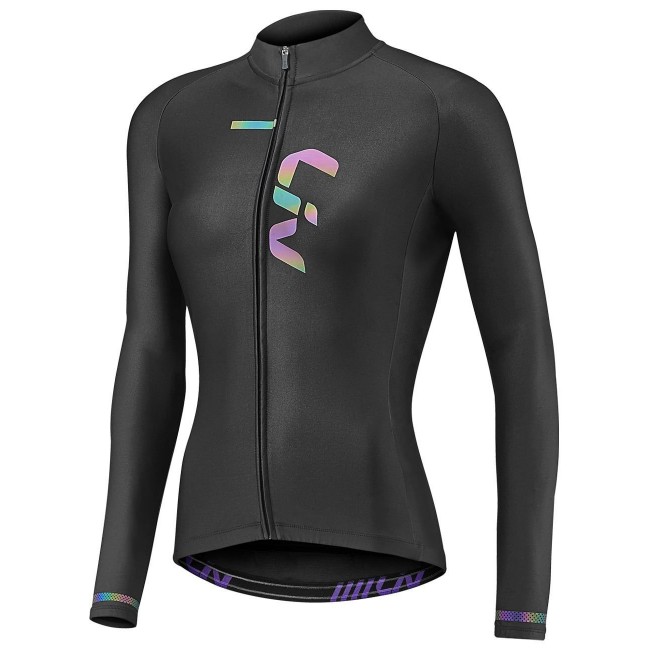 Liv Race Day Radtrikot Damen langarm schwarz