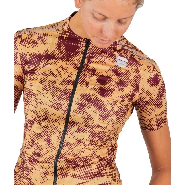 ESCAPE SUPERGIARA Radtrikot Damen kurzarm gold