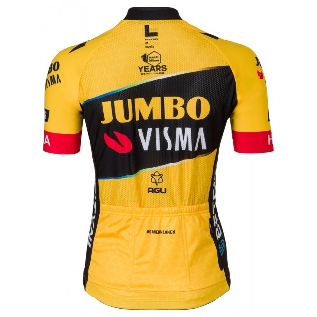 TEAM JUMBO-VISMA 2023 Radtrikot Damen kurzarm-Radsport-Profi-Team TEAM JUMBO-VISMA 2023 Radtrikot Damen kurzarm-Radsport-Profi-Team