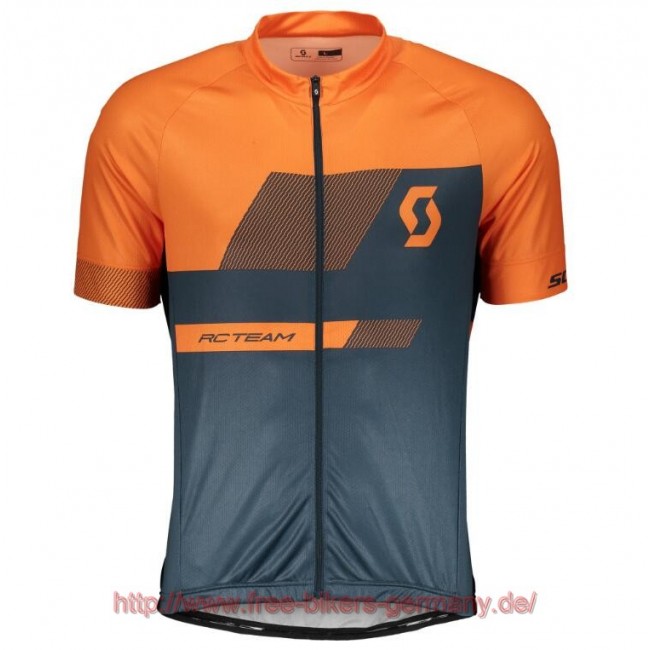2018 Scott RC TEAM 10 mandarin orange Fahrradbekleidung Radtrikot Satz Kurzarm Radtrikot Kaufen