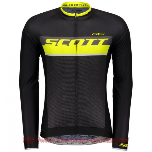 2018 Scott RC PRO sulphur gelb Fahrradtrikot Langarm Radtrikot Kaufen