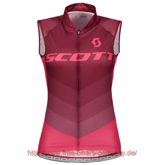 2018 Scott RC PRO tibetan rot Damen ärmelloses Trikot Radtrikot Kaufen