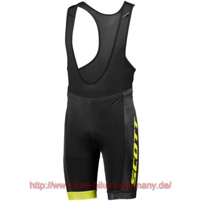 2018 Scott RC TEAM sulphur gelb Kurz Trägerhose Radtrikot Kaufen