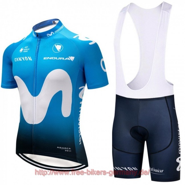 2018 Movistar Fahrradbekleidung Satz Fahrradtrikot Kurzarm Trikot und Kurz Tr Radtrikot Kaufen