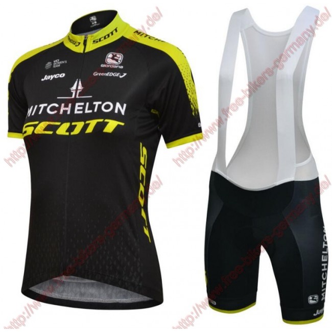 Radsport Mitchelton Scott 2018 Damen Radbekleidung Satz Trikot Kurzarm+Trägerh Radtrikot Kaufen