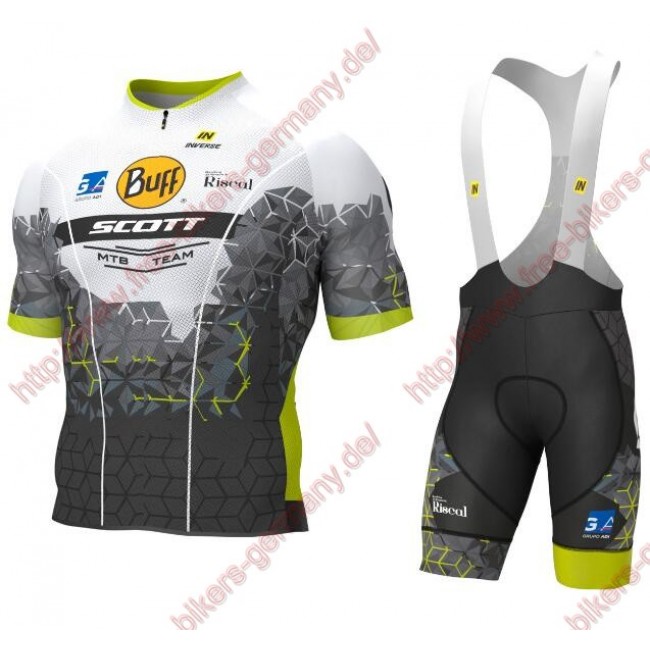 Radsport BUFF SCOTT 2018 Radbekleidung Satz Trikot Kurzarm+Trägerh Radtrikot Kaufen