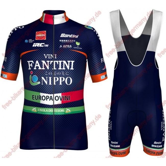 Radsport Nippo-Vini Fantini-Europa Ovini 2018 Radbekleidung Satz Trikot Kurzarm+Trägerh Radtrikot Kaufen