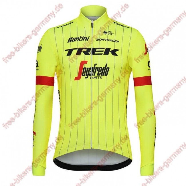 Profiteam 2018 Trek Segafredo fluo gelb Trikot Langarm Radtrikot Kaufen