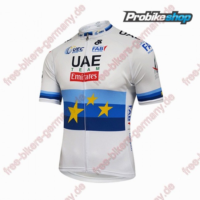 Profiteam 2018 UAE EUROPEAN CHAMPION Trikot Kurzarm Outlet Radtrikot Kaufen
