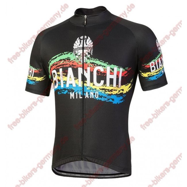 Profiteam 2018 Bianchi Milano Misegna schwarz Trikot Kurzarm 44253LZ Radtrikot Kaufen