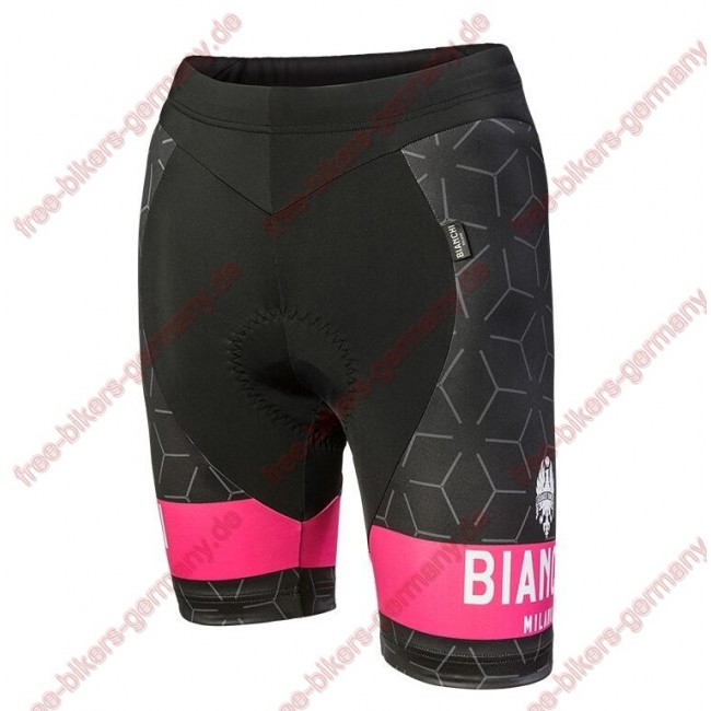 Profiteam 2018 Bianchi Milano Nevola schwarz pink Damen Radhose Kurz 59187JI Radtrikot Kaufen