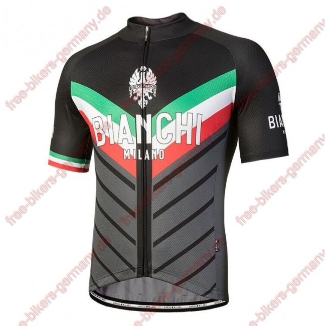 Profiteam 2018 Bianchi Milano Tiera schwarz Trikot Kurzarm 71917MQ Radtrikot Kaufen