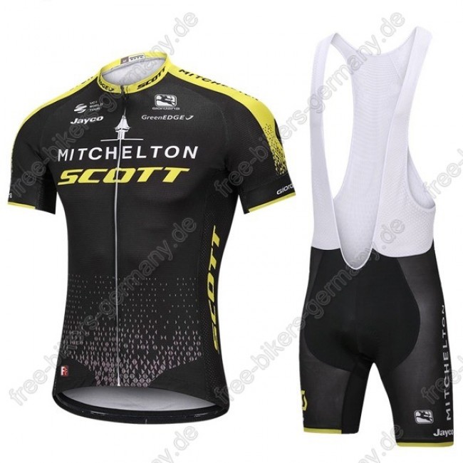 Mitchelton Scott Radbekleidung Satz Trikot Kurzarm+Trägerhosen  Radtrikot Kaufen