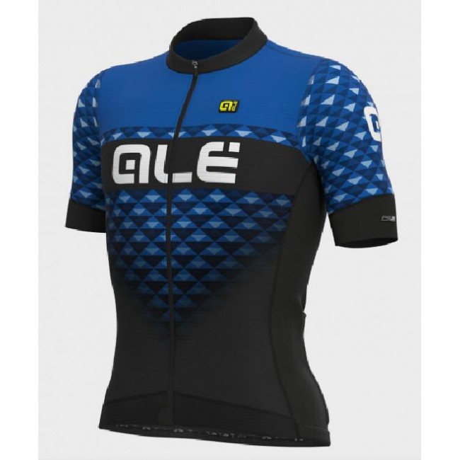 Fahrradbekleidung Radsport 2020 Ale PR-S Hexa Trikot Kurzarm Outlet schwarz-blauer L13362719-02 Radtrikot Kaufen