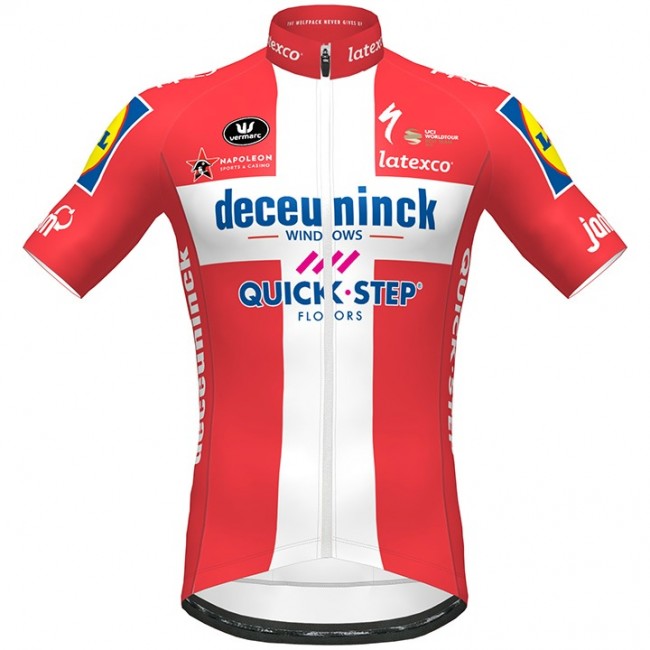 Fahrradbekleidung Radsport 2020 DECEUNINCK QUICK-STEP Danish Champion Trikot Kurzarm Outlet Radtrikot Kaufen