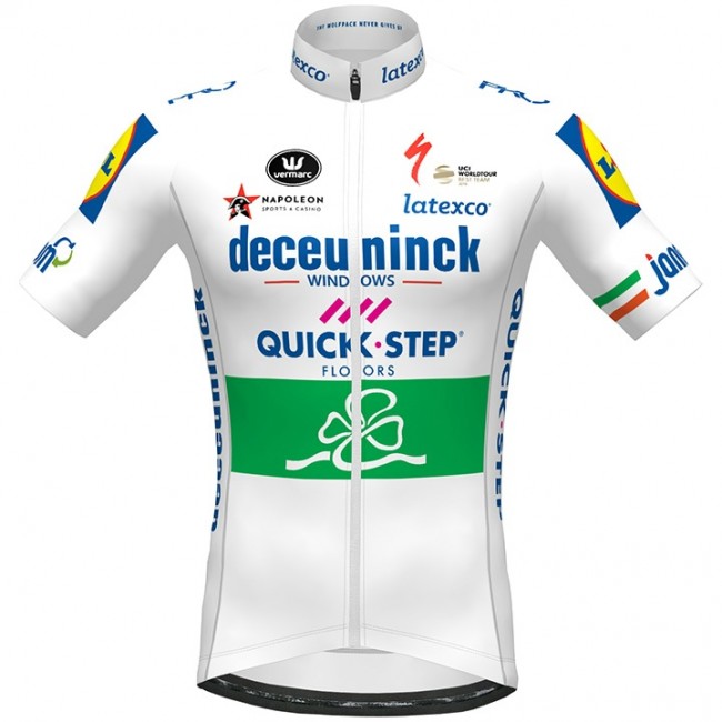 Fahrradbekleidung Radsport 2020 DECEUNINCK QUICK-STEP Irish Champion Trikot Kurzarm Outlet Radtrikot Kaufen