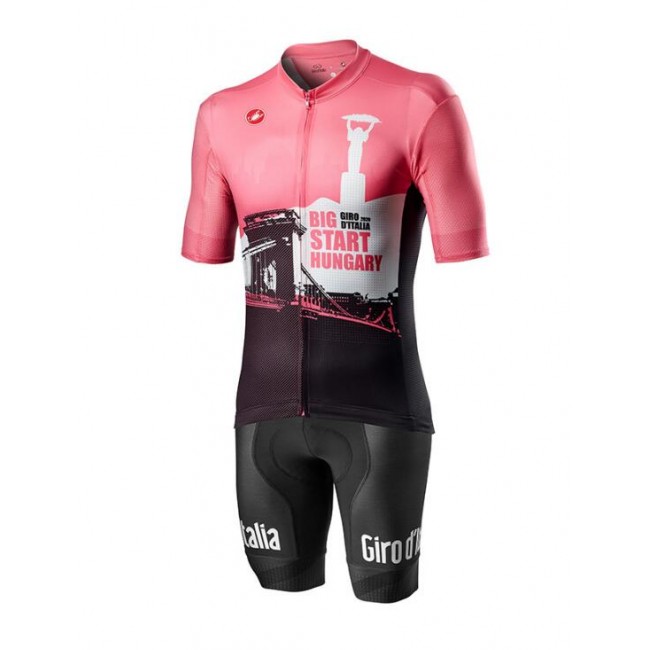 Fahrradbekleidung Radsport 2020 GIRO D'ITALIA Hungary Radbekleidung Satz Trikot Kurzarm+Trägerhosen Set Outl Radtrikot Kaufen