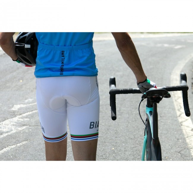 Radsport-Trägerhose VICTORY-Campione del Mondo weiß Radsport-Trägerhose VICTORY-Campione del Mondo weiß