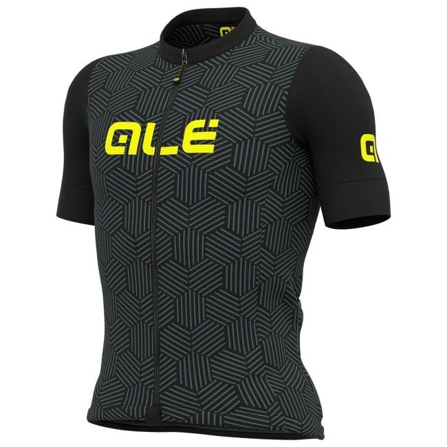 ALE CROSS Radtrikot kurzarm schwarz