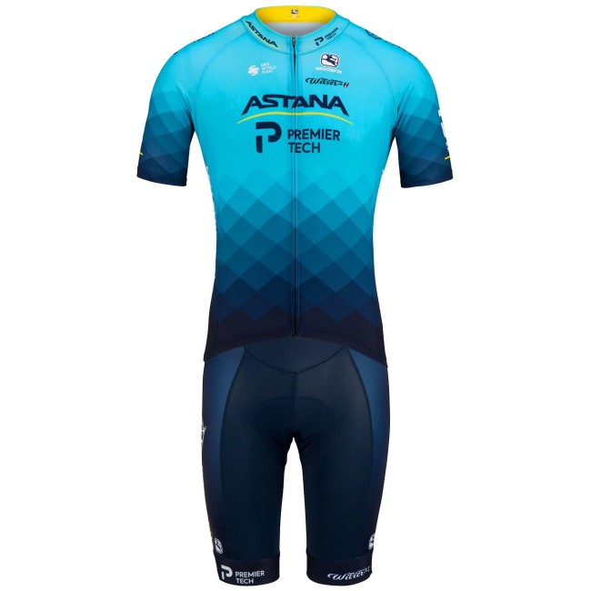 ASTANA-PREMIER TECH 2021 Trägerhose kurz-Radsport-Profi-Team ASTANA-PREMIER TECH 2021 Trägerhose kurz-Radsport-Profi-Team