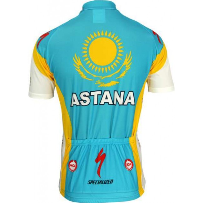 Astana 2010 Kurzarmtrikot mit kurzem Reißverschluss Astana 2010 Kurzarmtrikot mit kurzem Reißverschluss