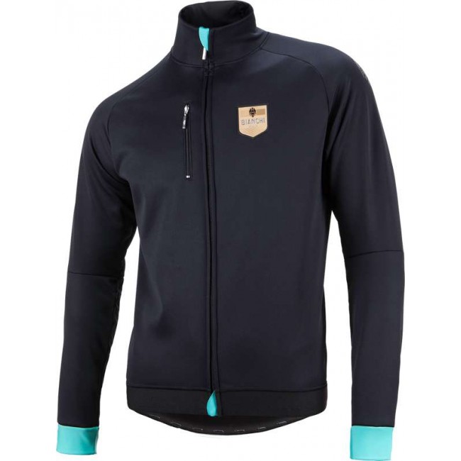 CHIESE Thermo-Winterjacke schwarz/celeste