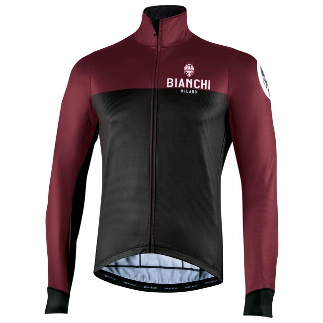 DELEBIO Fahrrad Winterjacke schwarz/weinrot