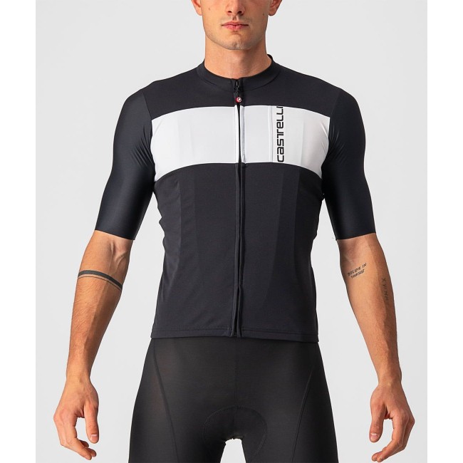 PROLOGO 7 Radtrikot kurzarm schwarz/weiß