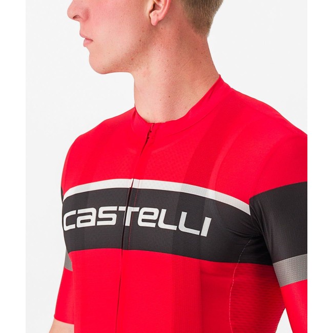 SCORPIONE 3+COMPETIZIONE KIT Radsport-Set (Kurzarmtrikot+Trägerhose) rot/schwarz SCORPIONE 3+COMPETIZIONE KIT Radsport-Set (Kurzarmtrikot+Trägerhose) rot/schwarz