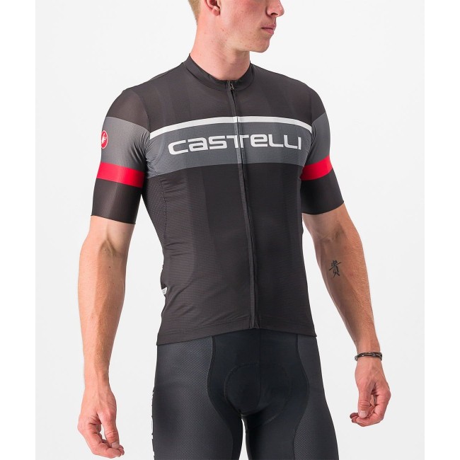 SCORPIONE 3 Radtrikot kurzarm schwarz/grau