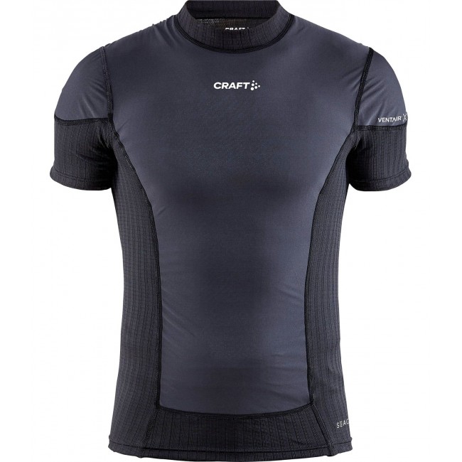 Active Extreme X Windschutz Kurzarm-Unterhemd schwarz