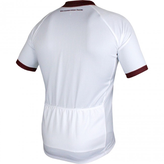 DYNAMO DRESDEN-Auswärtstrikot-Radtrikot kurzarm weiß/weinrot DYNAMO DRESDEN-Auswärtstrikot-Radtrikot kurzarm weiß/weinrot