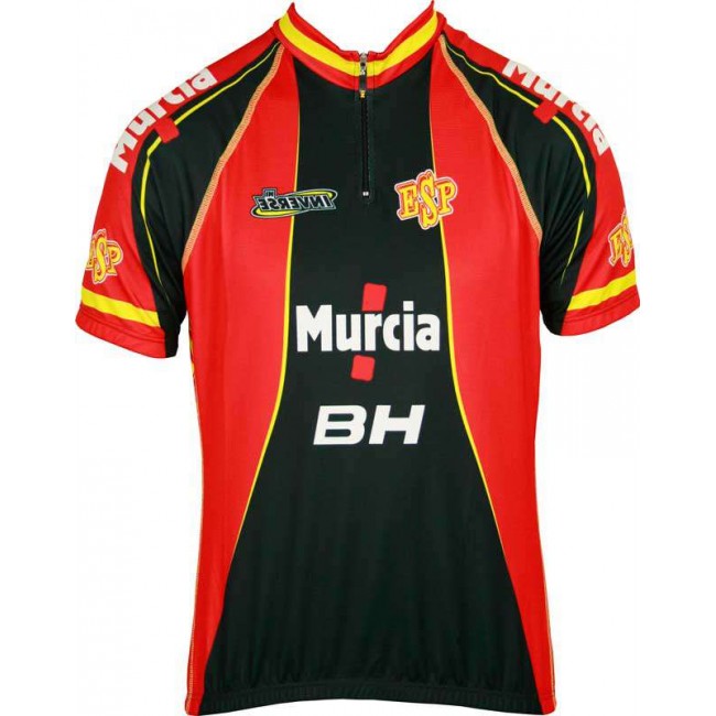 ESPAÑA 2012 Radsport-Profi-Team-Kurzarmtrikot mit kurzem Reißverschluss