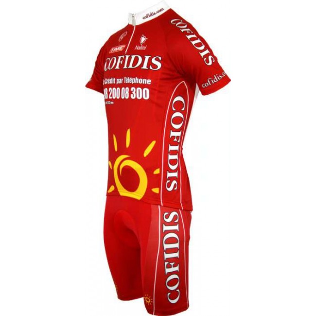 Cofidis 2008 Kurzarmtrikot mit kurzem Reißverschluss Cofidis 2008 Kurzarmtrikot mit kurzem Reißverschluss