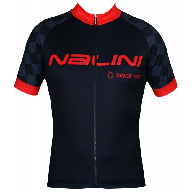 Flag Jersey Radtrikot kurzarm schwarz/rot