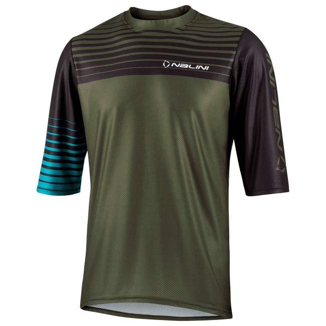 New Hill MTB Trikot kurzarm armeegrün/schwarz