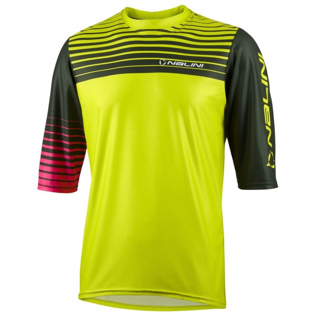 New Hill MTB Trikot kurzarm gelbgrün