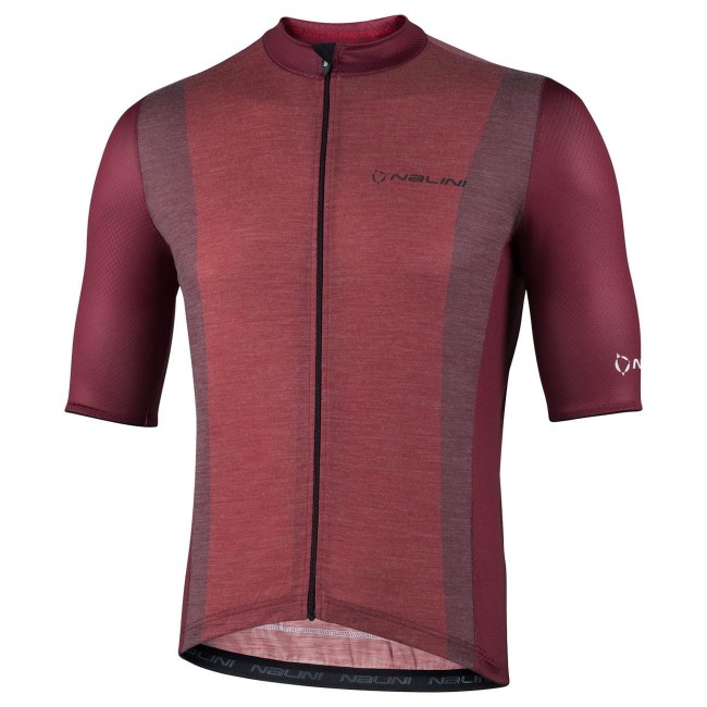 New Wool Radtrikot kurzarm rot
