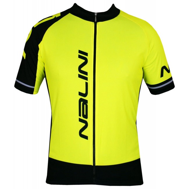 Übergröße Pace Jersey Radtrikot kurzarm neongelb/schwarz