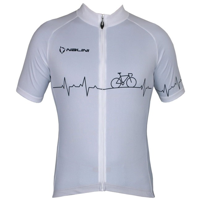 Radsport-Set (Radtrikot Pulse Jersey+Trägerhose Fireball) weiß/schwarz Radsport-Set (Radtrikot Pulse Jersey+Trägerhose Fireball) weiß/schwarz