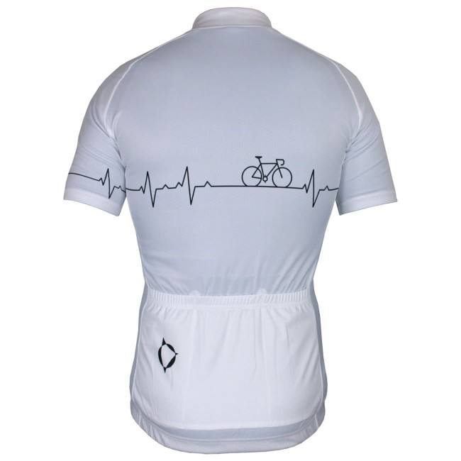 Radsport-Set (Radtrikot Pulse Jersey+Trägerhose Fireball) weiß/schwarz Radsport-Set (Radtrikot Pulse Jersey+Trägerhose Fireball) weiß/schwarz