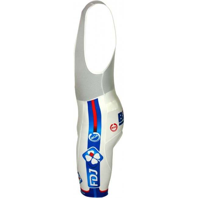 Trägerhose weiß-FRANCAISE DES JEUX (FDJ)-BIG MAT 2012 Radsport-Profi-Team Trägerhose weiß-FRANCAISE DES JEUX (FDJ)-BIG MAT 2012 Radsport-Profi-Team