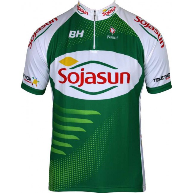 SOJASUN 2013 Radsport-Profi-Team-Kurzarmtrikot mit kurzem Reißverschluss