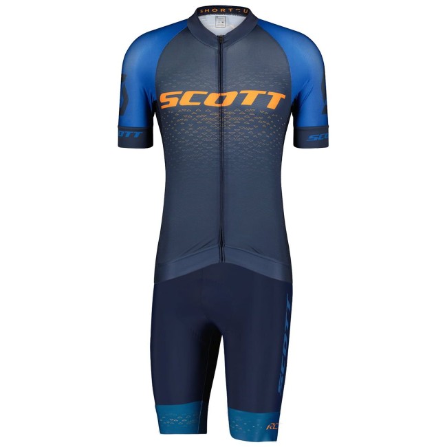 RC PRO Radsport-Set (Kurzarmtrikot+Trägerhose) blau/orange