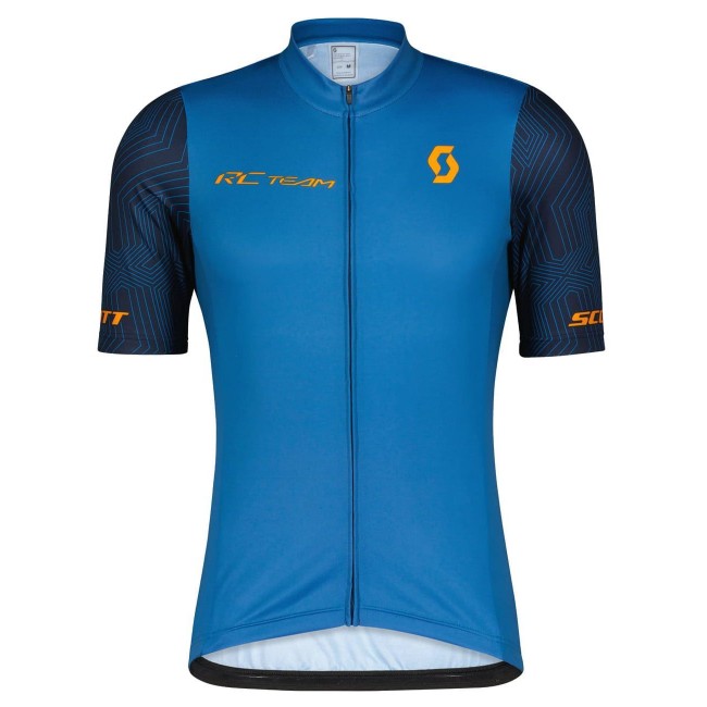 RC TEAM 10 Radtrikot kurzarm blau/orange