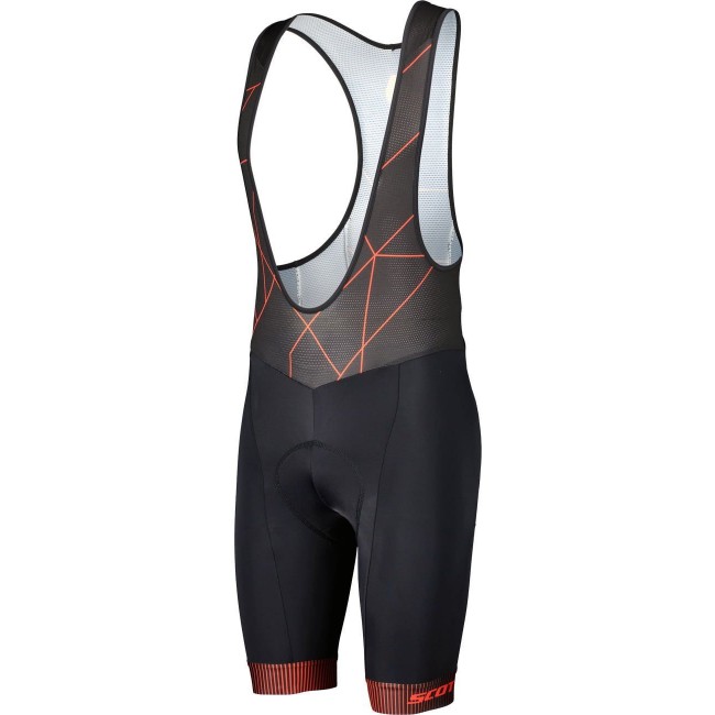 RC TEAM Trägerhose kurz schwarz/rot